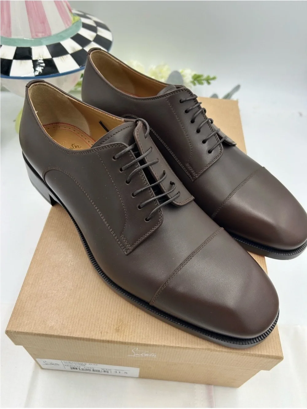 Men’s Christian Louboutin CORTOMALE leather Oxford size 41.5/8.5 made in Italy